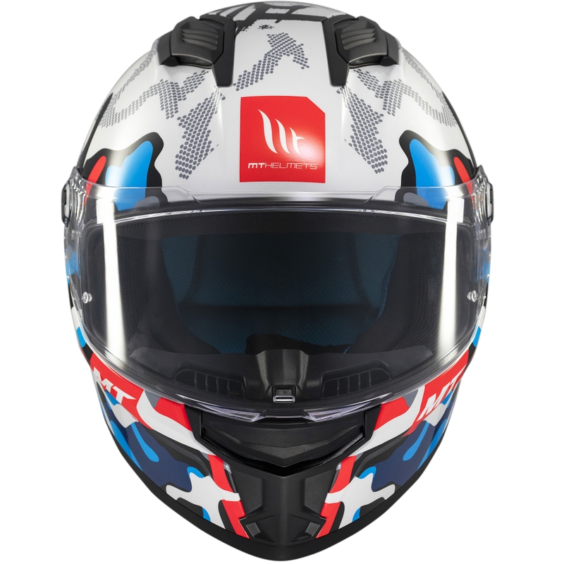 MT Stinger 2 Yozu integraal motorhelm wit-blauw