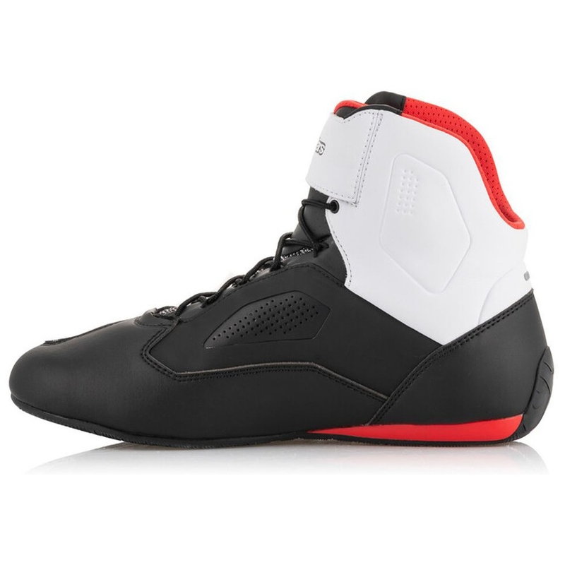 Alpinestars Faster 3 Rideknit zwart, wit en rode motorlaarzen