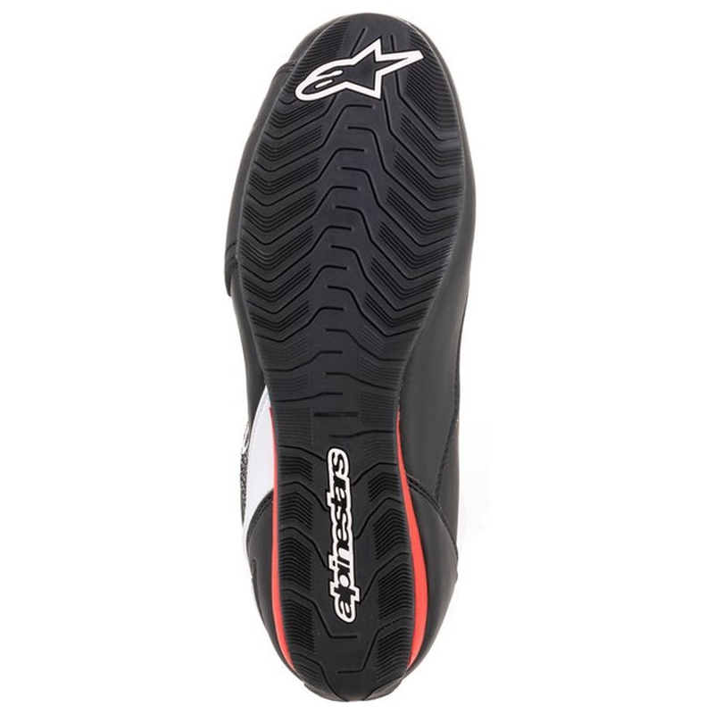 Alpinestars Faster 3 Rideknit zwart, wit en rode motorlaarzen