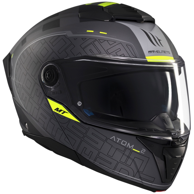 MT Atom 2 SV Destiny flip-up motorhelm mat zwart-grijs