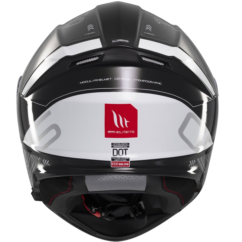 MT Genesis SV Atempo zwart-grijze opklapbare motorhelm