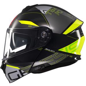 MT Genesis SV Atempo zwart-grijs-fluo geel opklapbare motorhelm