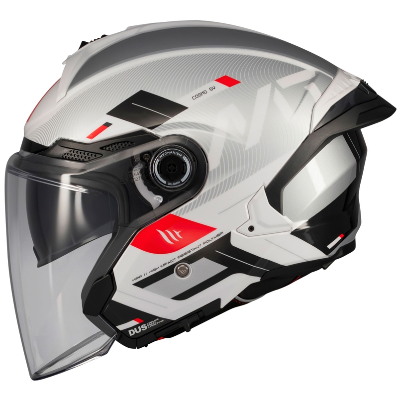 MT Cosmo SV Silence open motorhelm wit-grijs