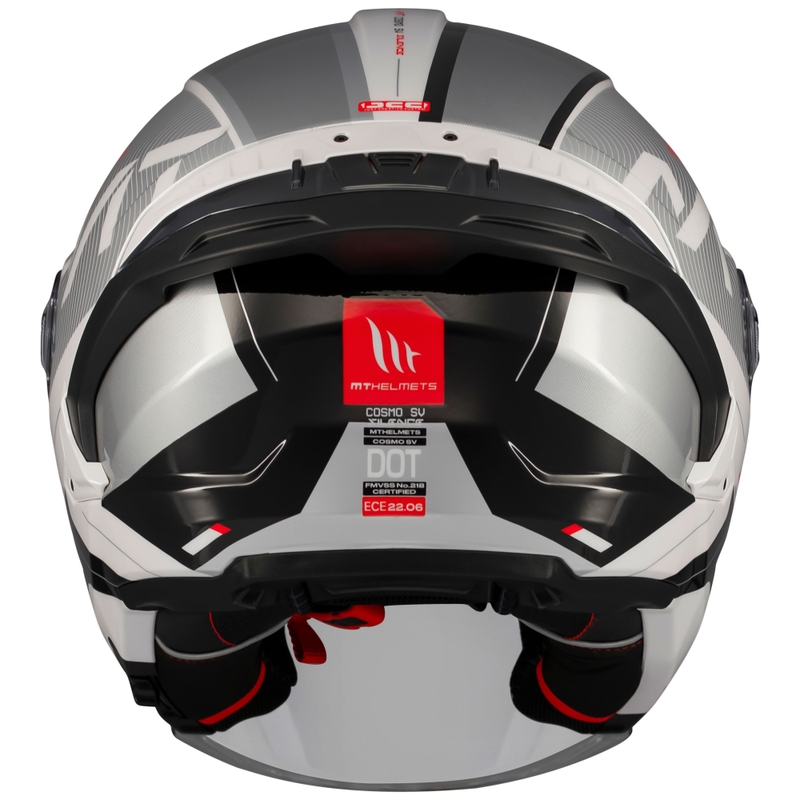 MT Cosmo SV Silence open motorhelm wit-grijs