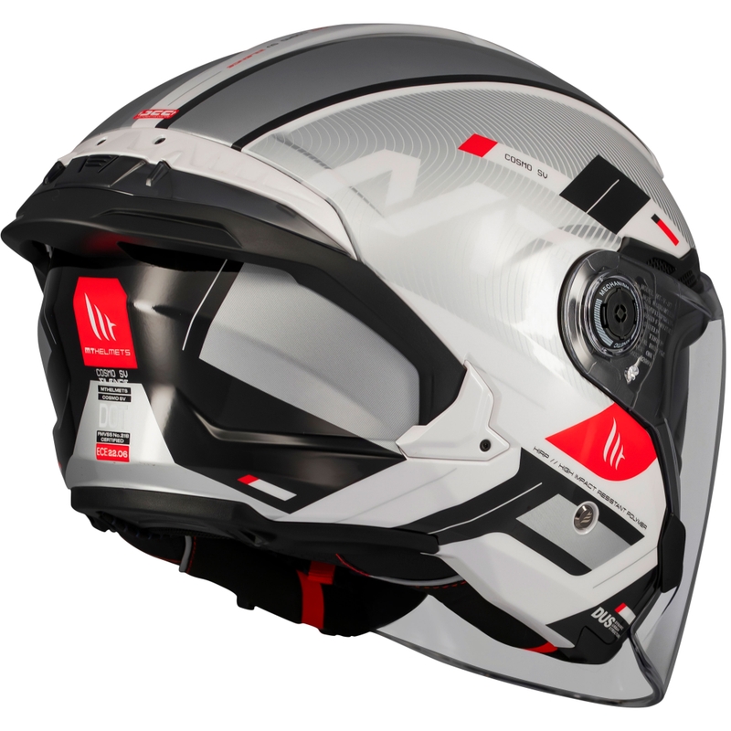 MT Cosmo SV Silence open motorhelm wit-grijs