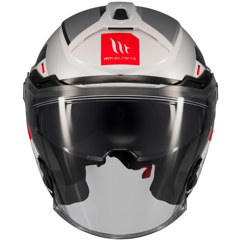 MT Cosmo SV Silence open motorhelm wit-grijs