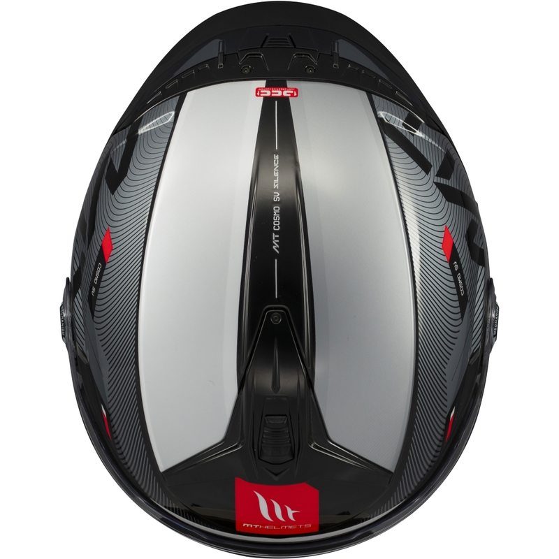 MT Cosmo SV Silence Zwart-Grijs-Wit Open Motorhelm