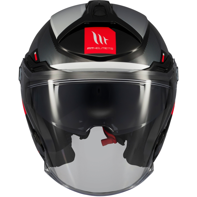 MT Cosmo SV Silence Zwart-Grijs-Wit Open Motorhelm