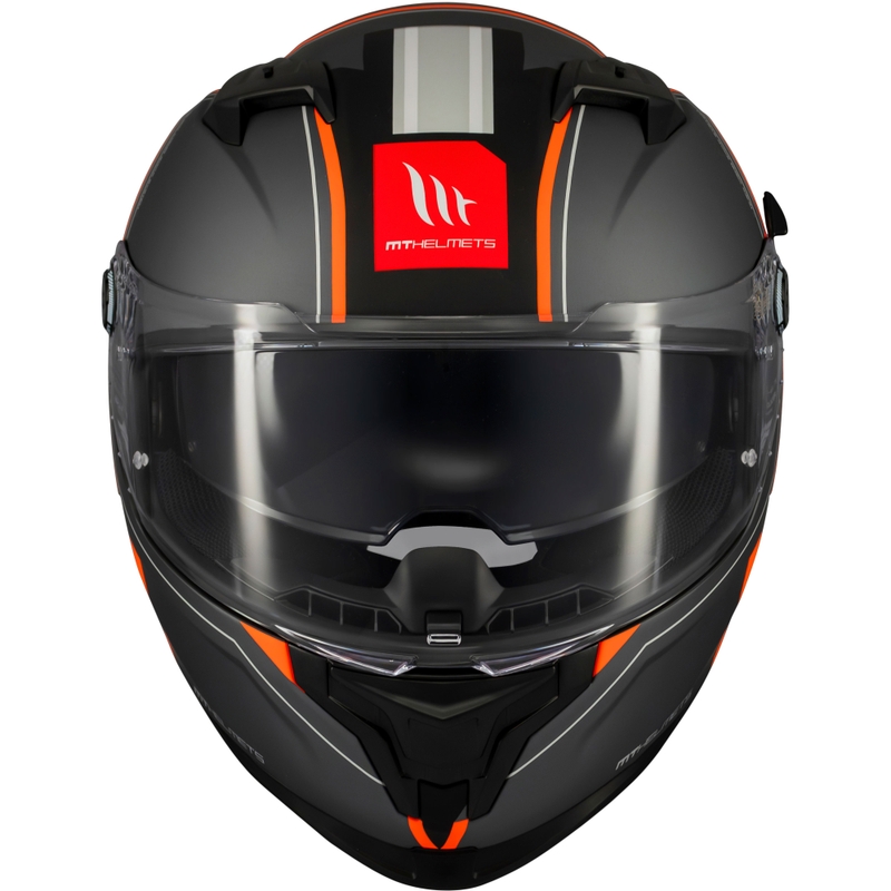 MT Braker SV Charm integraal motorhelm mat zwart-oranje