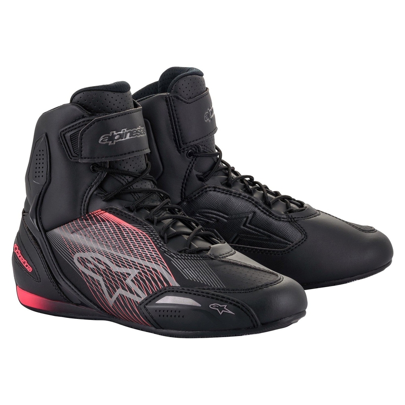 Alpinestars Dames Stella Faster 3 Zwart-Zilver-Roze Motorfietslaarzen