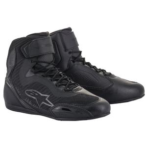 Alpinestars Stella Faster-3 Rideknit Zwart-Grijs Antraciet Dames Motorfiets Laarzen
