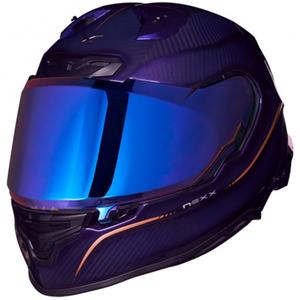 Integraalhelm voor motorfiets Nexx X.R3R Hagibis Carbon paars