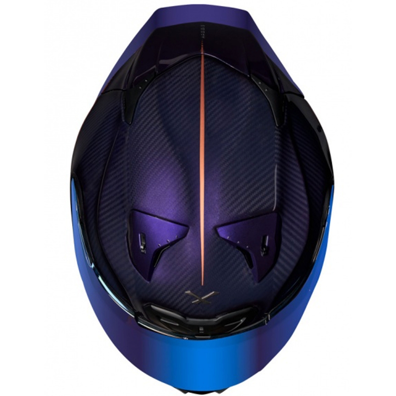 Integraalhelm voor motorfiets Nexx X.R3R Hagibis Carbon paars
