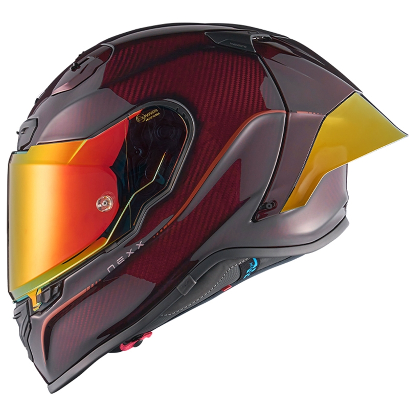 Integraalhelm voor motorfiets Nexx X.R3R Hagibis Carbon rood