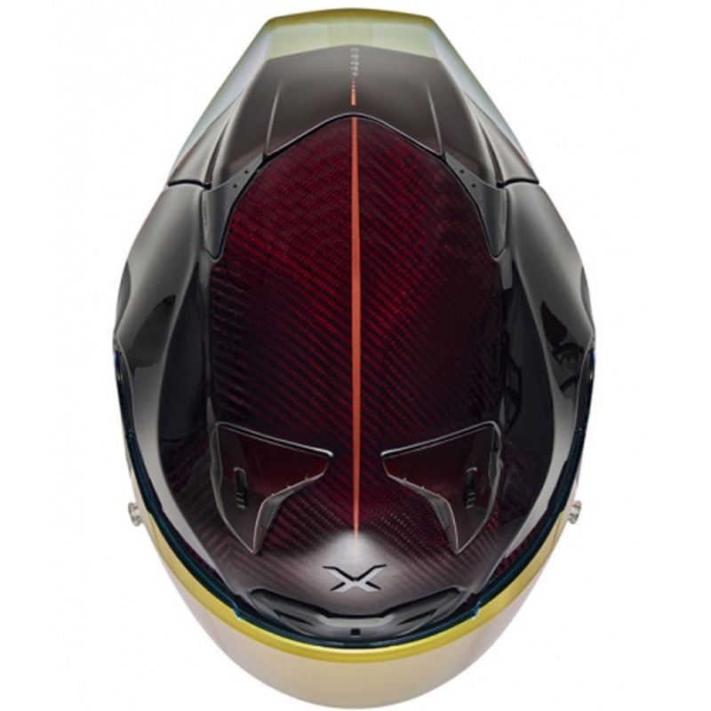Integraalhelm voor motorfiets Nexx X.R3R Hagibis Carbon rood