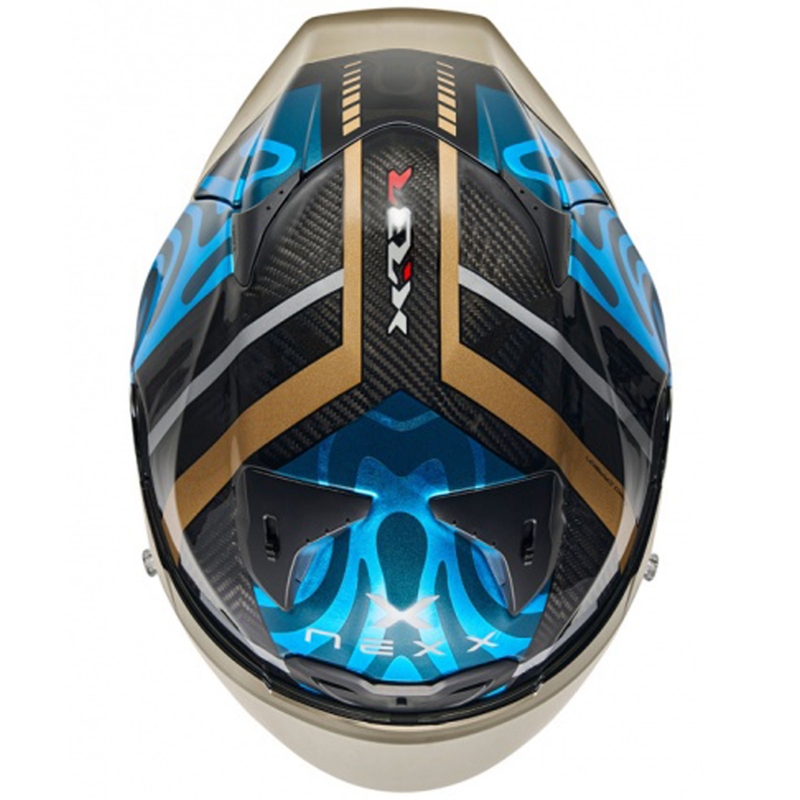 Nexx X.R3R Swirl integraal motorhelm turquoise