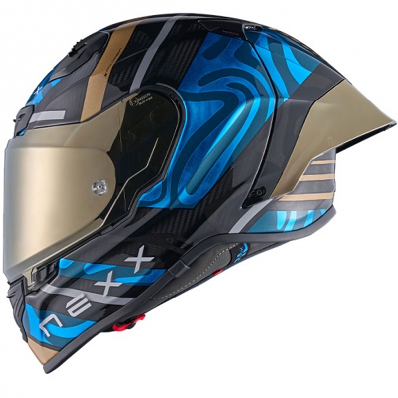 Nexx X.R3R Swirl integraal motorhelm turquoise