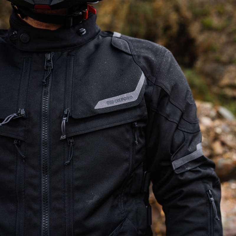 Oxford Advanced Rockland Dry2Dry zwart motorjack
