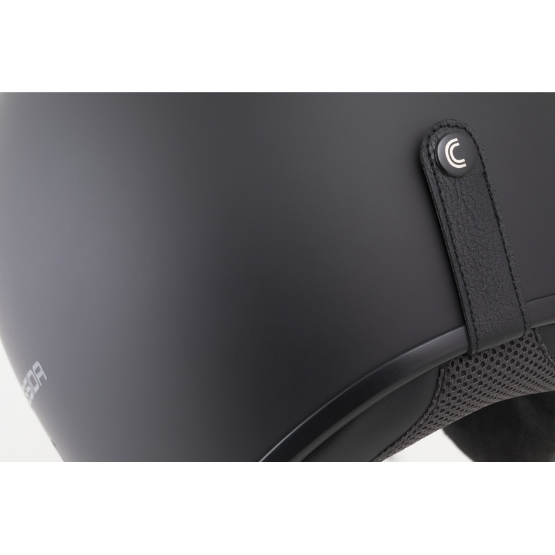 Cassida Oxygen 2.0 Solid Open Face Motorhelm Mat Zwart-Donkergrijs