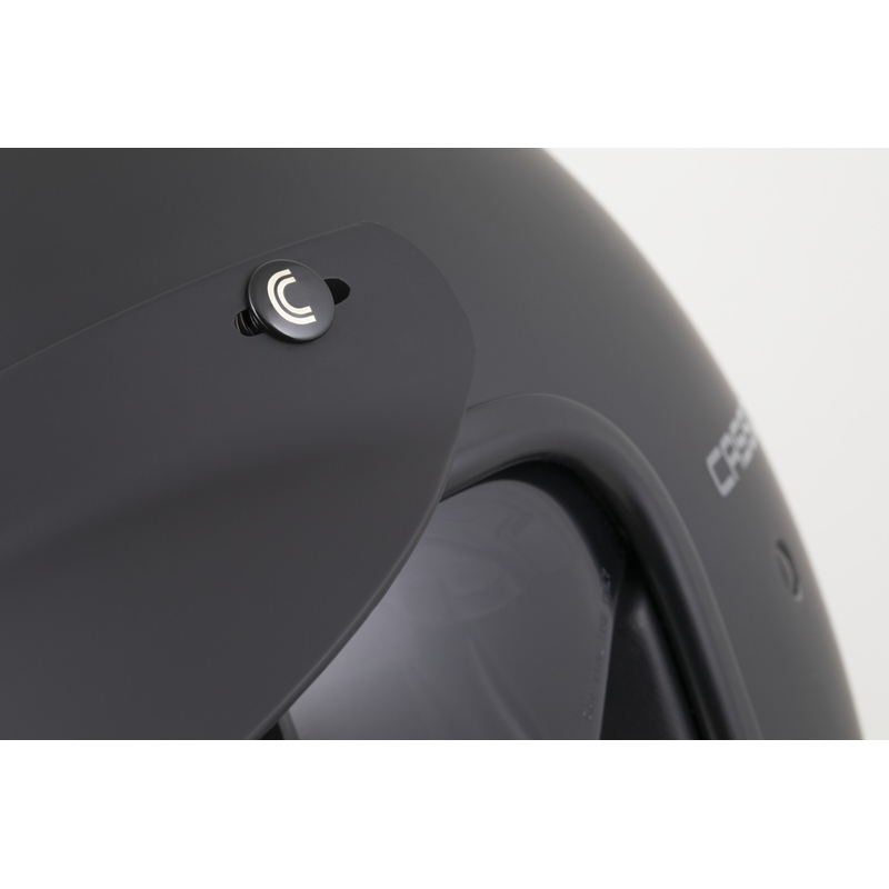 Cassida Oxygen 2.0 Solid Open Face Motorhelm Mat Zwart-Donkergrijs