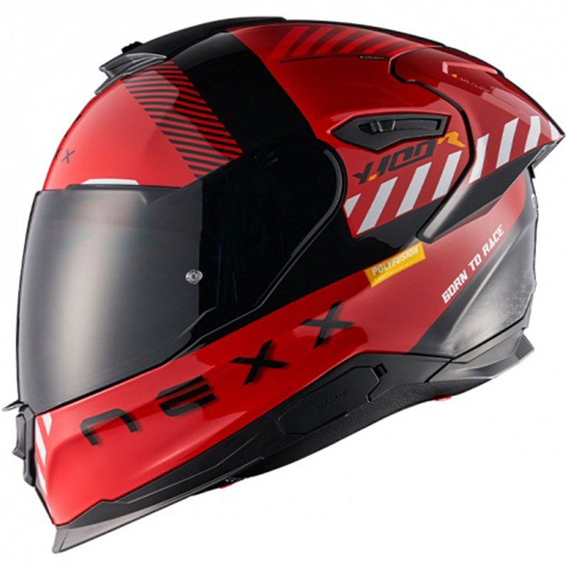 Integraalhelm NEXX Y.100R Fade rood-zwart