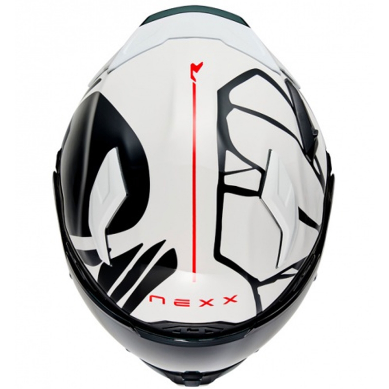 Integraal motorhelm Nexx X.WST3 B-Side wit-zwart