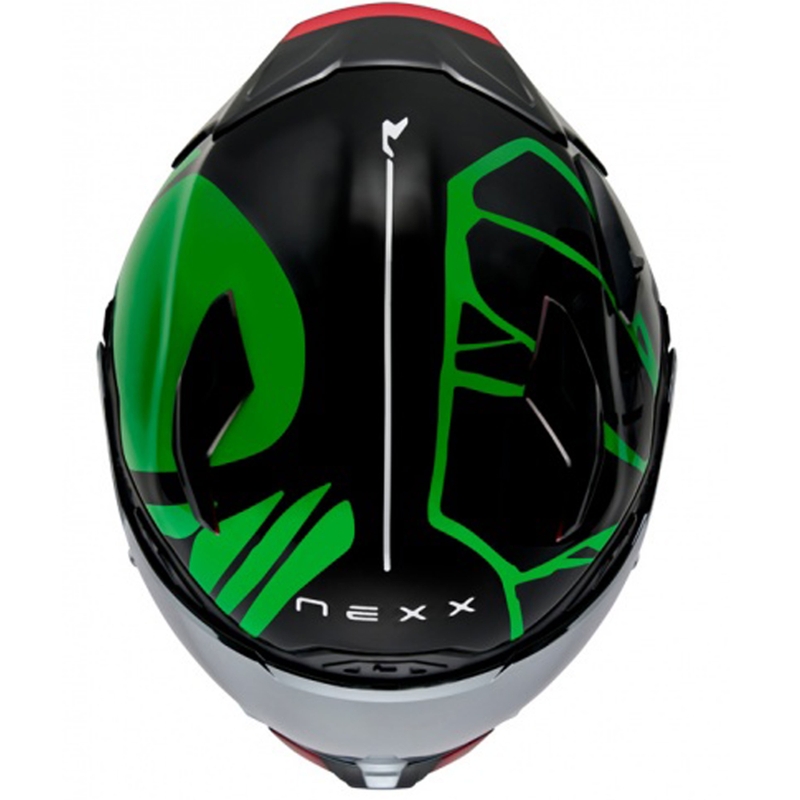 Integraal motorhelm Nexx X.WST3 B-Side zwart-groen