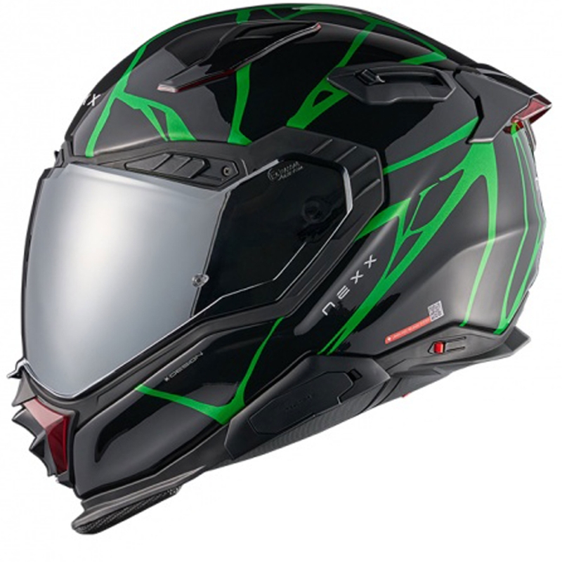 Integraal motorhelm Nexx X.WST3 B-Side zwart-groen
