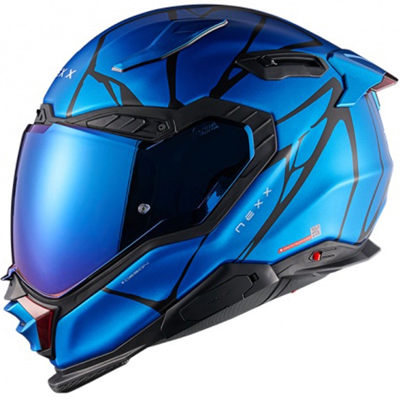 Integraal motorhelm Nexx X.WST3 B-Side blauw-zwart