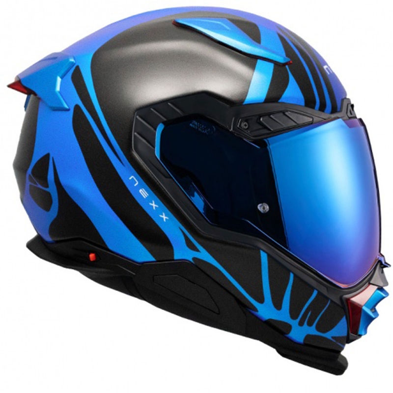 Integraal motorhelm Nexx X.WST3 B-Side blauw-zwart
