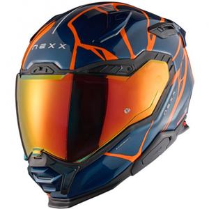 Integraal motorhelm Nexx X.WST3 B-Side blauw-oranje