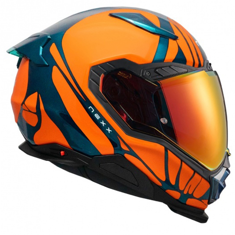 Integraal motorhelm Nexx X.WST3 B-Side blauw-oranje