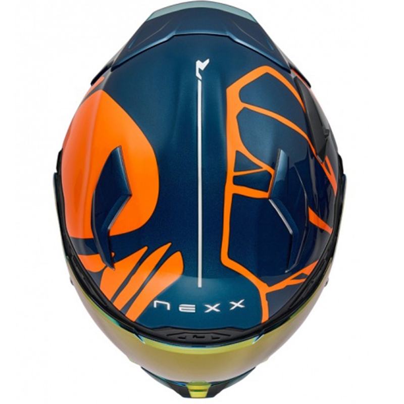 Integraal motorhelm Nexx X.WST3 B-Side blauw-oranje