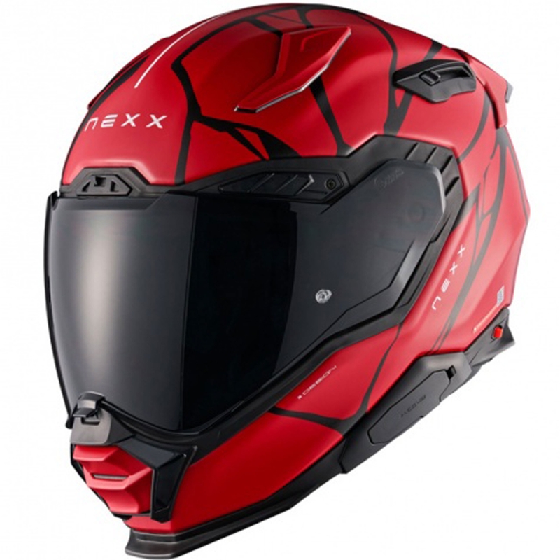 Integraal motorhelm Nexx X.WST3 B-Side rood-zwart