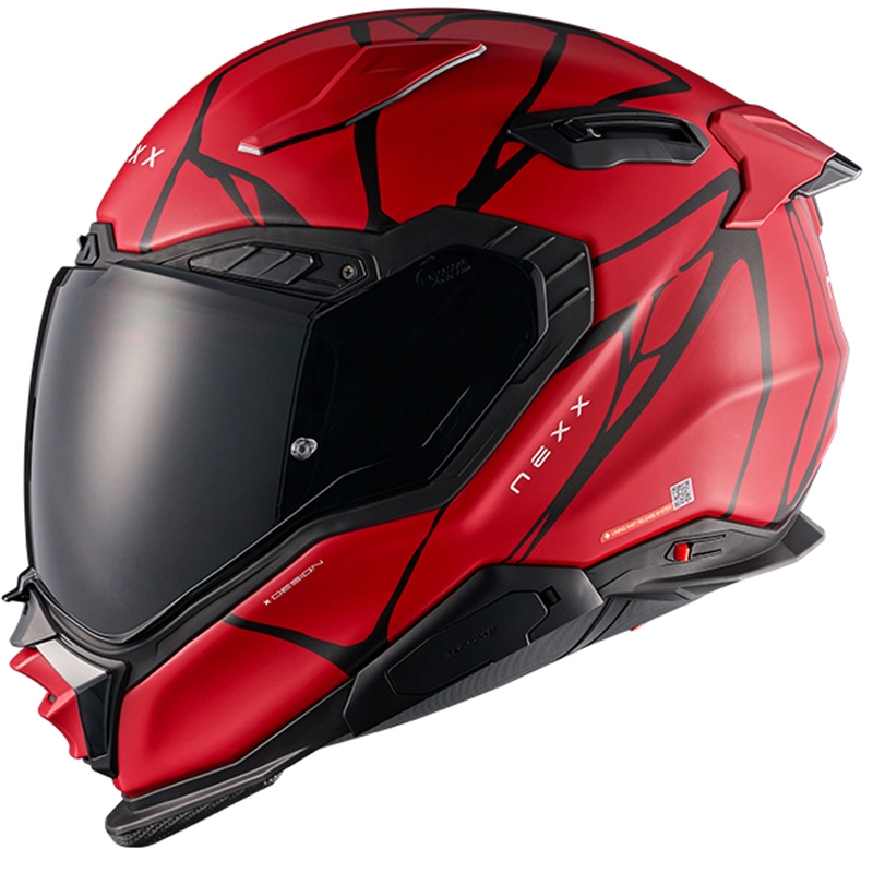 Integraal motorhelm Nexx X.WST3 B-Side rood-zwart