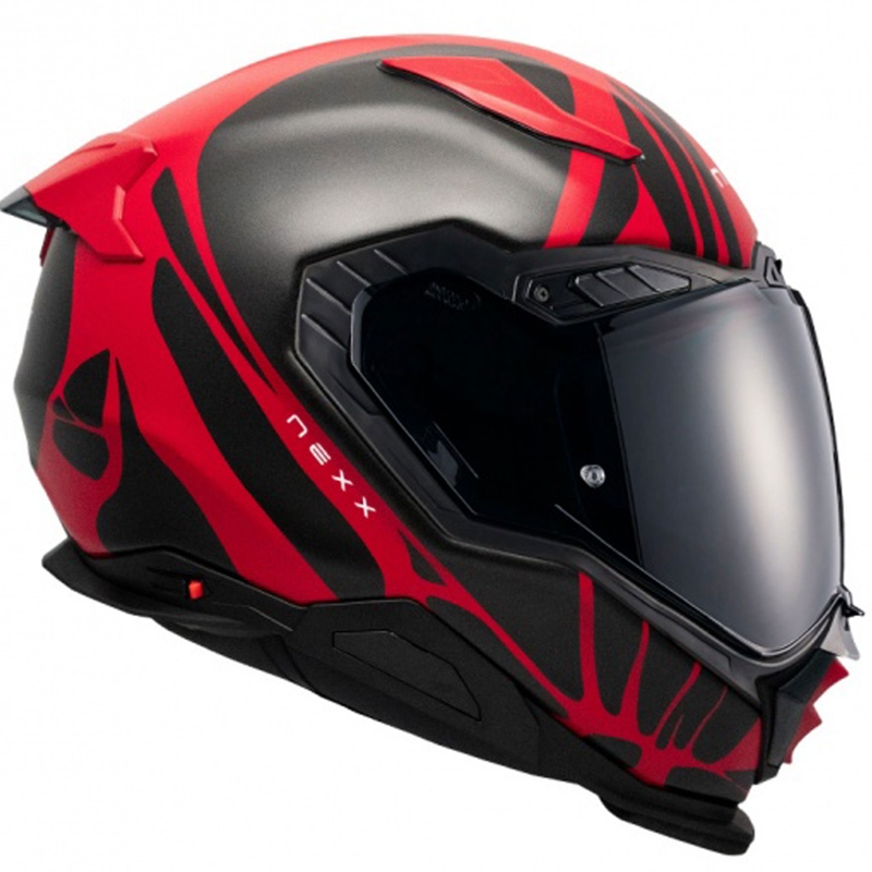 Integraal motorhelm Nexx X.WST3 B-Side rood-zwart