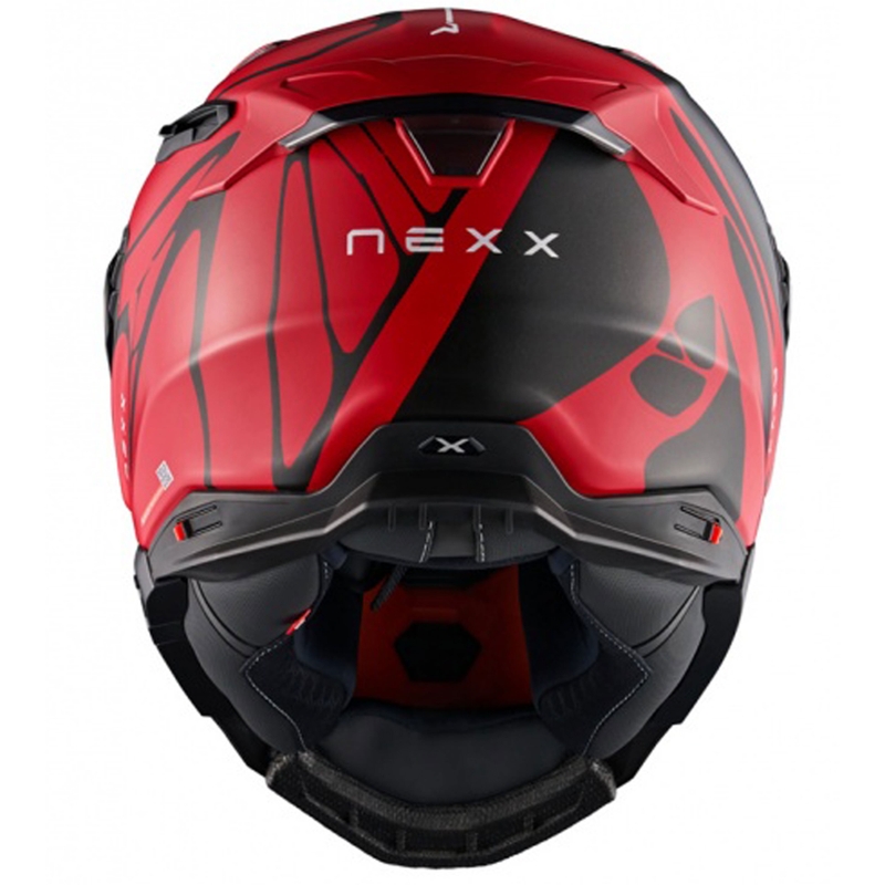 Integraal motorhelm Nexx X.WST3 B-Side rood-zwart