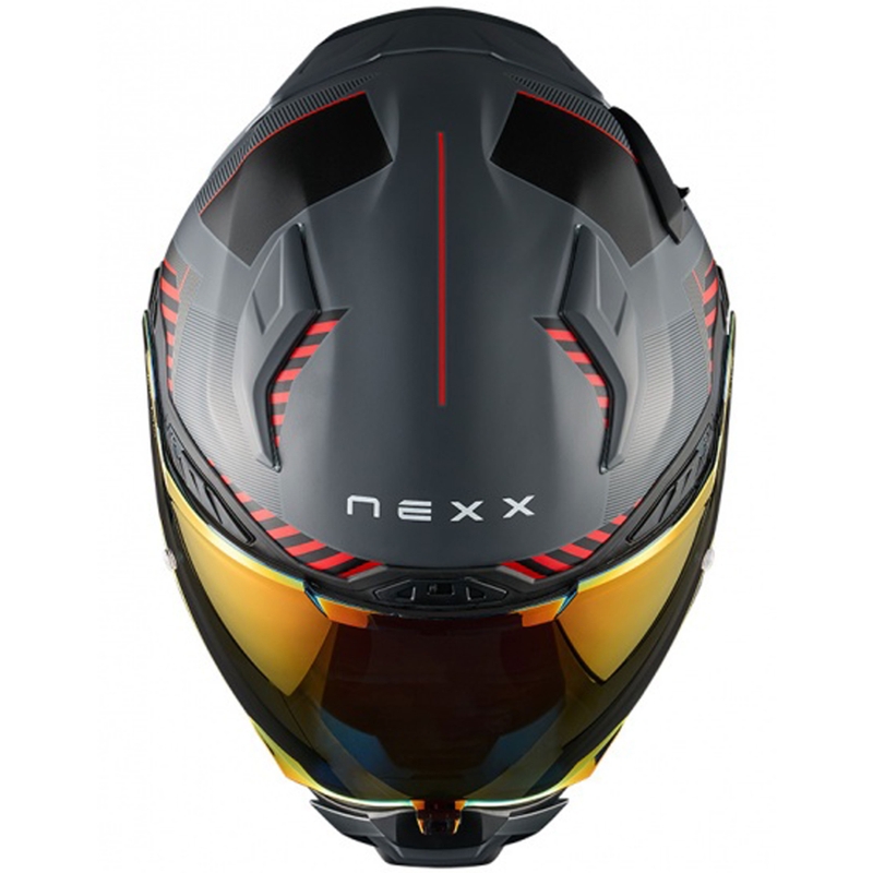 Integraalhelm voor motorfiets Nexx X.WST3 Fluence grijs-rood uitverkoop