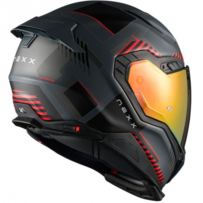 Integraalhelm voor motorfiets Nexx X.WST3 Fluence grijs-rood uitverkoop