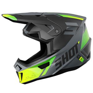 Motorcrosshelm Shot Lite Ultra mat fluo geel
