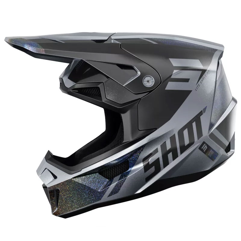 Motorcross Helm Shot Lite Ultra Mat Holografisch