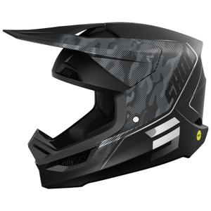 Motorcrosshelm Shot Camo Tactic mat zwart-grijs