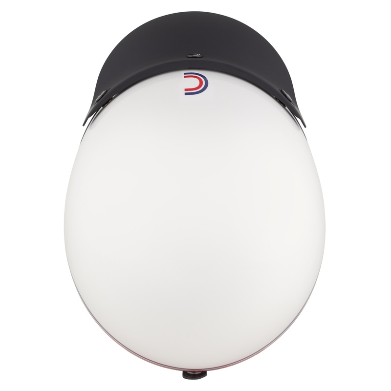 Cassida Oxygen 2.0 Rondo open face motorhelm parelwit-rood-blauw-zwart