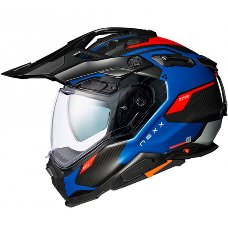 Endurohelm Nexx X.WED3 Keyo blauw-rood uitverkoop
