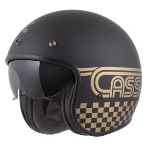 Cassida Oxygen 2.0 Rondo open face motorhelm mat zwart-goud