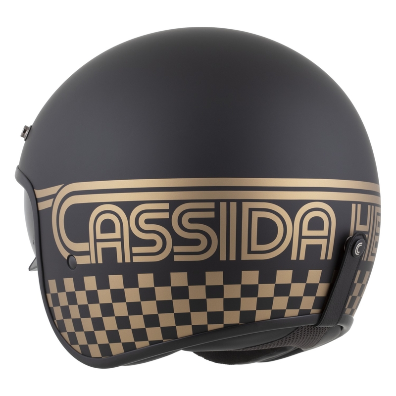 Cassida Oxygen 2.0 Rondo open face motorhelm mat zwart-goud