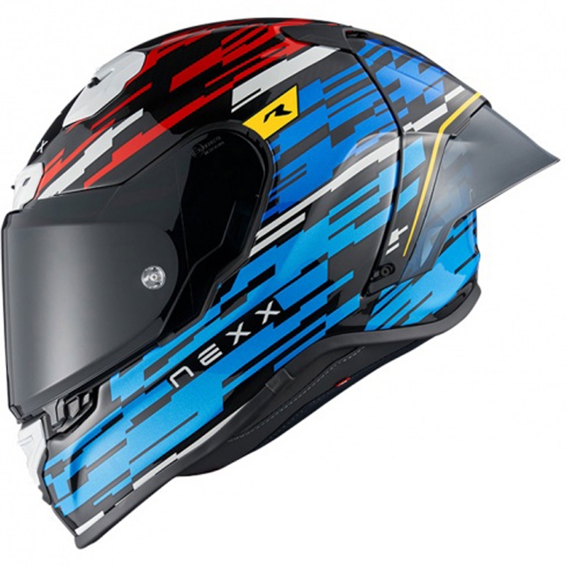 Integraal motorhelm Nexx X.R3R Glitch Racer blauw-rood uitverkoop