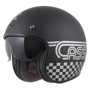 Cassida Oxygen 2.0 Rondo open face motorhelm mat zwart-zilver