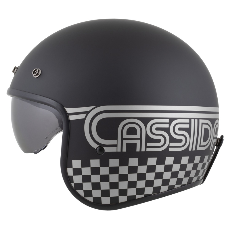 Cassida Oxygen 2.0 Rondo open face motorhelm mat zwart-zilver
