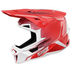 Motorcrosshelm Shot Lite Challenger parelmoer rood
